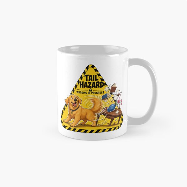 Item preview, Golden Retriever Tail Hazard designed and sold by zoughlal.