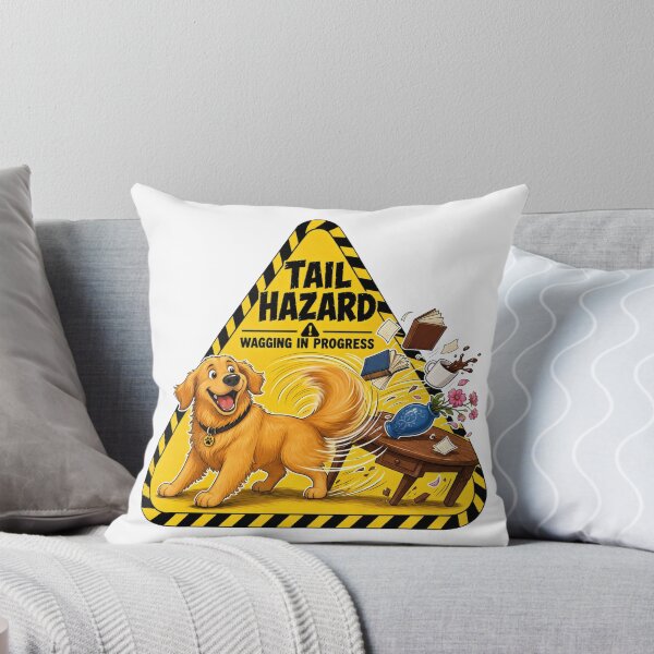 Item preview, Golden Retriever Tail Hazard designed and sold by zoughlal.