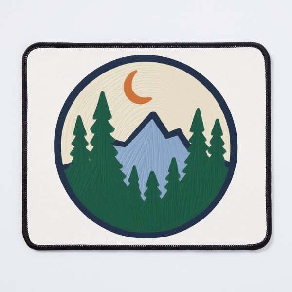 Item preview, Copy of Minimalist Mountain Landscape Vintage Pine Trees and Sun designed and sold by The Emoji Vibe.
