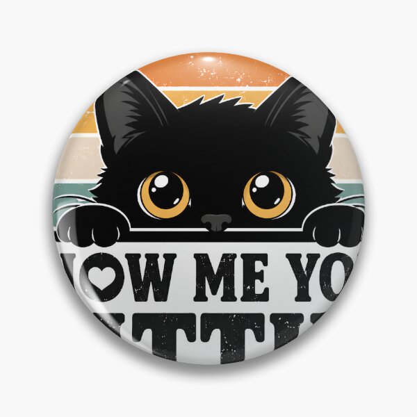 Item preview, Retro Peeking Black Cat Kitties Funny Gift Tee designed and sold by Retro Rascals Co..
