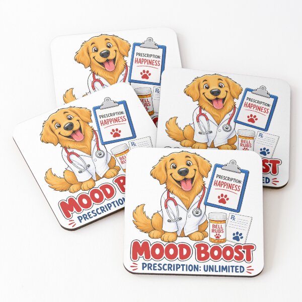 Item preview, Golden Retriever Mood Boost designed and sold by zoughlal.