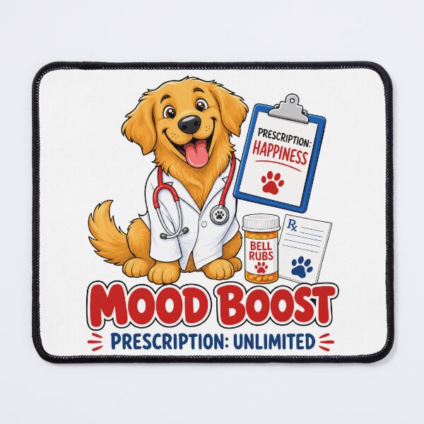 Item preview, Golden Retriever Mood Boost designed and sold by zoughlal.