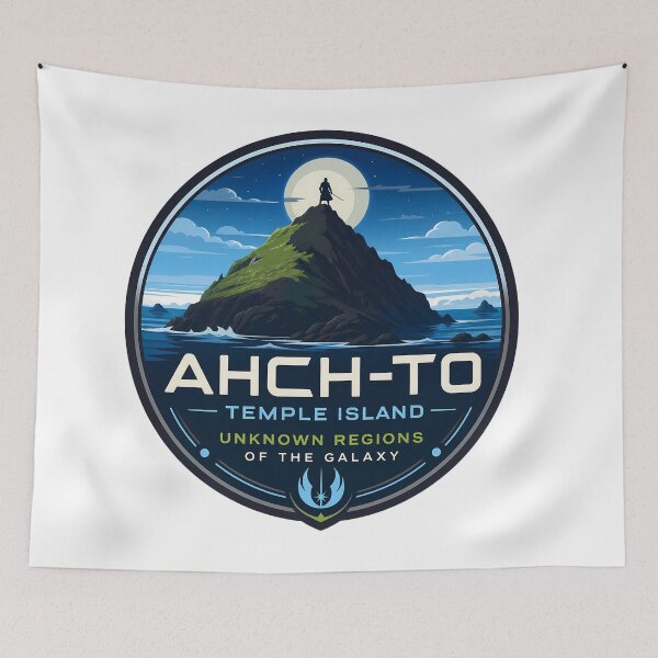 Item preview, Ahch-To - Temple Island designed and sold by FrontierCosmic.
