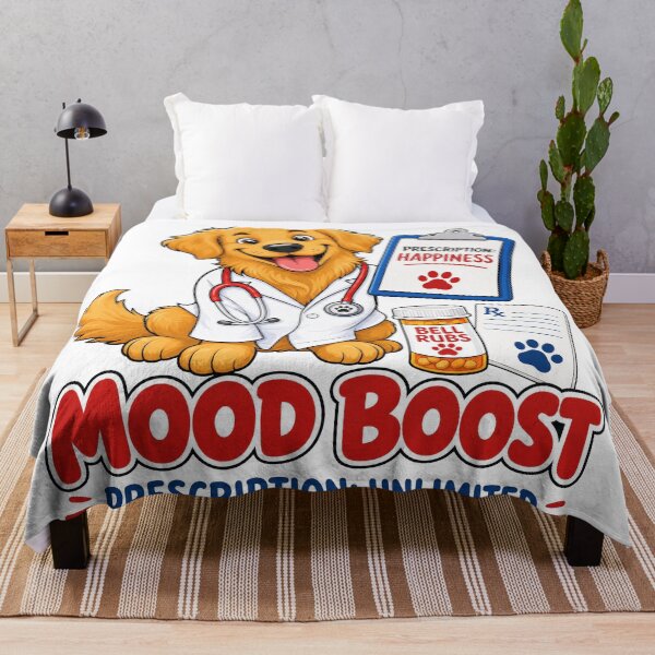Item preview, Golden Retriever Mood Boost designed and sold by zoughlal.