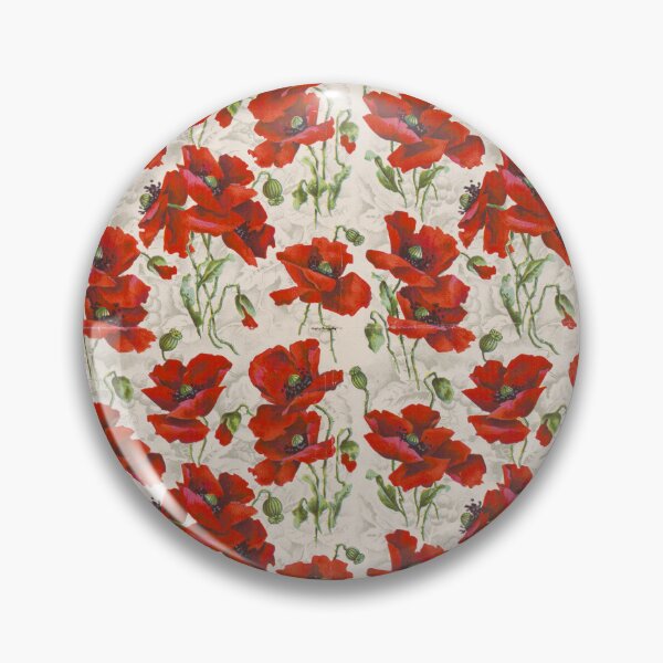 Item preview, Vibrant Red Poppy Floral Pattern designed and sold by The Ravens Ballad.