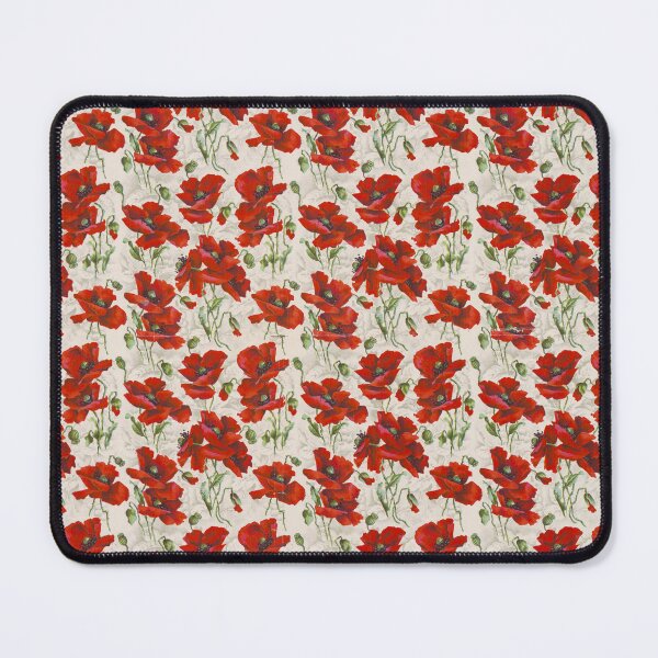 Item preview, Vibrant Red Poppy Floral Pattern designed and sold by The Ravens Ballad.