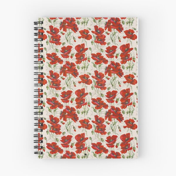 Item preview, Vibrant Red Poppy Floral Pattern designed and sold by The Ravens Ballad.