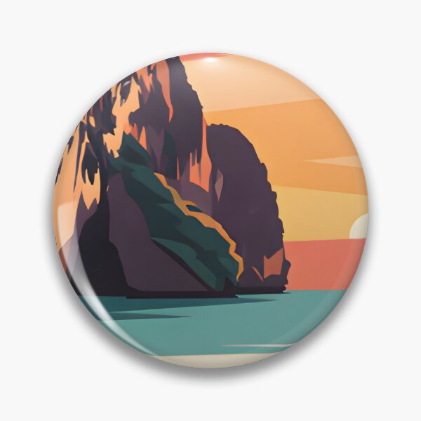 Item preview, Phi Phi Islands - Thailand Retro Sunset Collection designed and sold by Spirit of Siam.