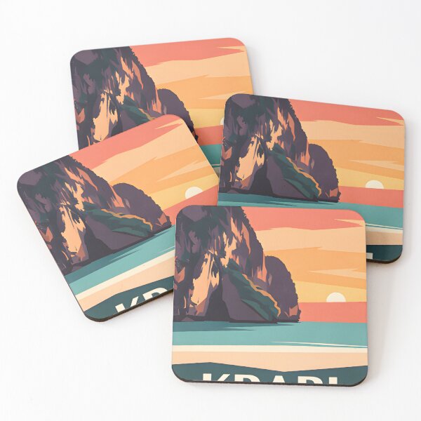 Artikelvorschau, Phi Phi Inseln – Thailand Retro Sunset Kollektion entworfen und verkauft von Spirit of Siam.