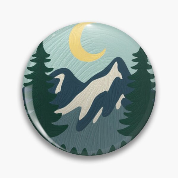 Item preview, Copy of Copy of Minimalist Mountain Landscape Vintage Pine Trees and Sun designed and sold by The Emoji Vibe.