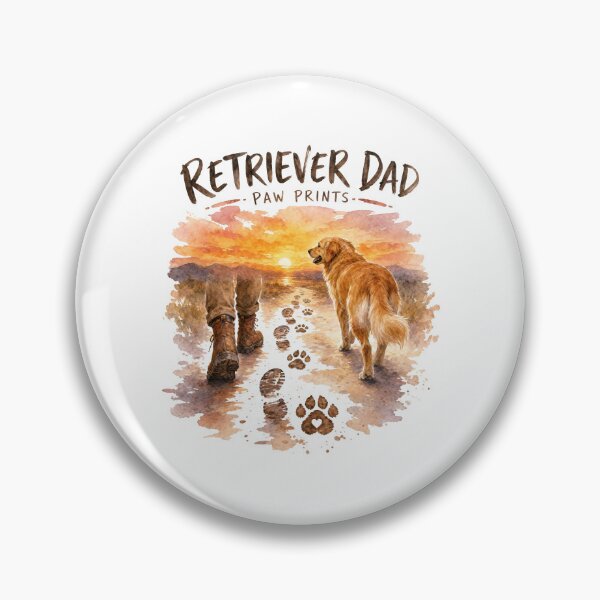 Item preview, Retriever Dad Paw Prints designed and sold by zoughlal.
