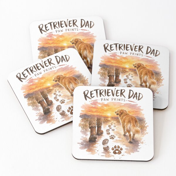 Item preview, Retriever Dad Paw Prints designed and sold by zoughlal.