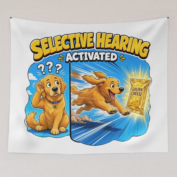 Item preview, Golden Retriever Selective Hearing designed and sold by zoughlal.