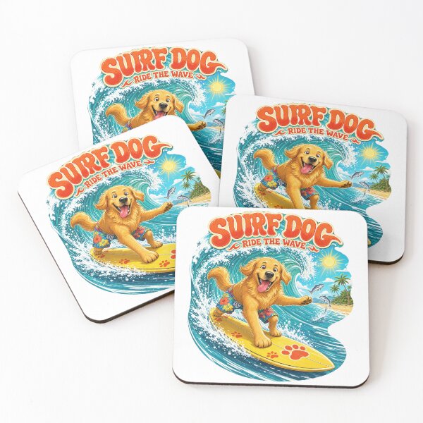 Item preview, Golden Retriever Surf Dog designed and sold by zoughlal.