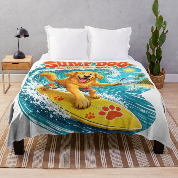 Item preview, Golden Retriever Surf Dog designed and sold by zoughlal.