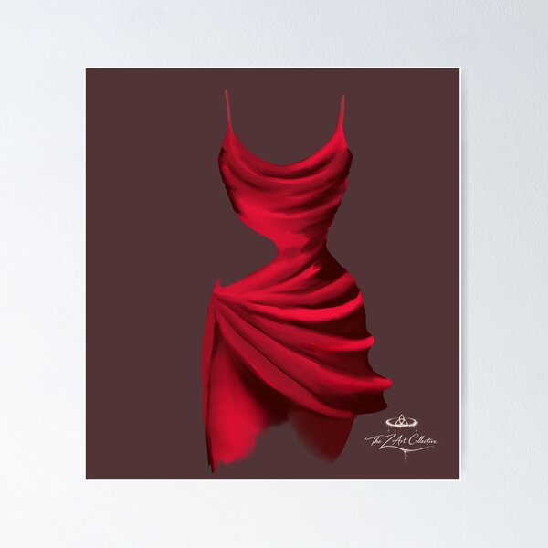 Item preview, Vestido rojo designed and sold by The Z Art Collective .