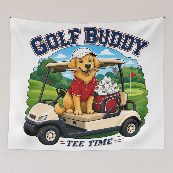 Item preview, Golden Retriever Golf Buddy designed and sold by zoughlal.