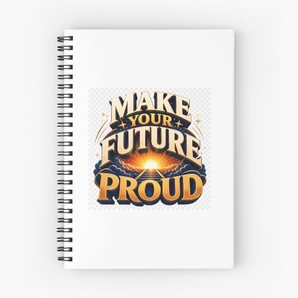 Item preview, Make Your Future Proud – Bold 3D Motivational Typography designed and sold by TaiwoDesigns.