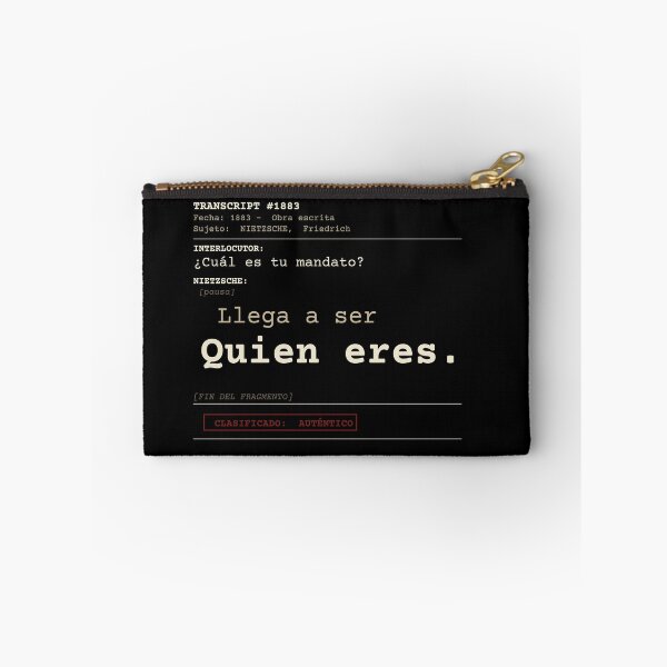 Item preview, Become who you are Nietzsche Dark Transcript Spanish designed and sold by Will-to-Power.