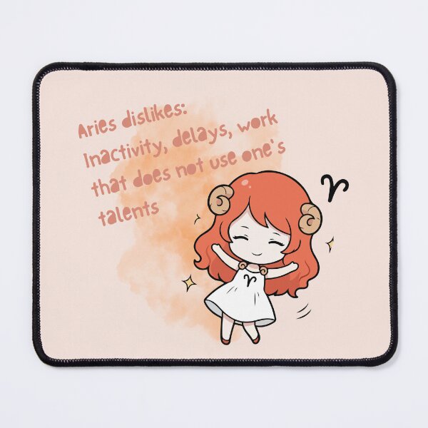 Item preview, "Aries dislikes: Inactivity, delays, work that does not use one's talents" Zodiac Design designed and sold by JaymeOctober.