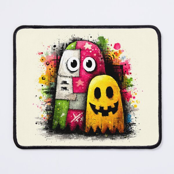 Item preview, Colorful Grunge Patchwork Ghost Friends designed and sold by colorful-white.