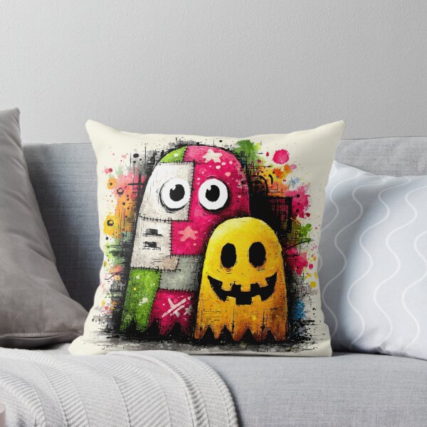 Item preview, Colorful Grunge Patchwork Ghost Friends designed and sold by colorful-white.