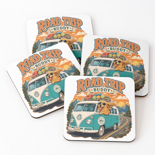 Item preview, Golden Retriever Road Trip designed and sold by zoughlal.