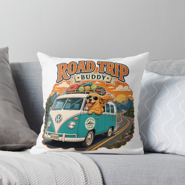 Item preview, Golden Retriever Road Trip designed and sold by zoughlal.
