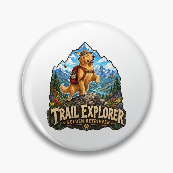 Item preview, Golden Retriever Trail Explorer designed and sold by zoughlal.