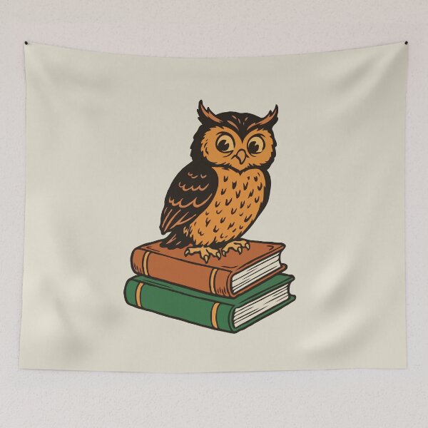 Item preview, Wise Owl On Books designed and sold by Gkinoki.