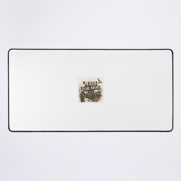 Item preview, Made for More Than Survival – Emotional 3D Motivational Typography designed and sold by TaiwoDesigns.