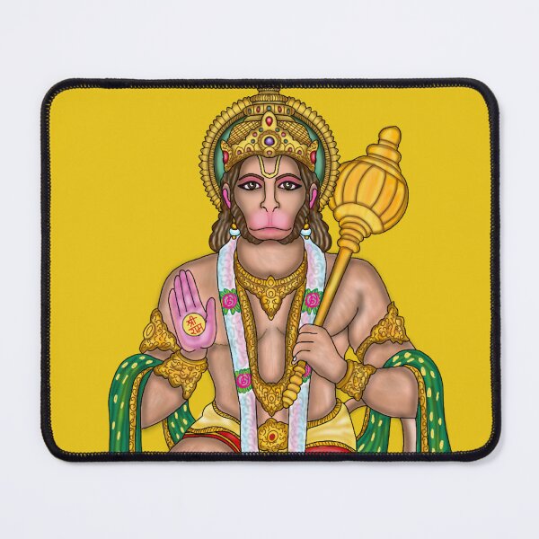 Item preview, Lord Hanuman Artwork | Powerful Hindu God Digital Art Illustration designed and sold by Harshit_Digital_Arts.