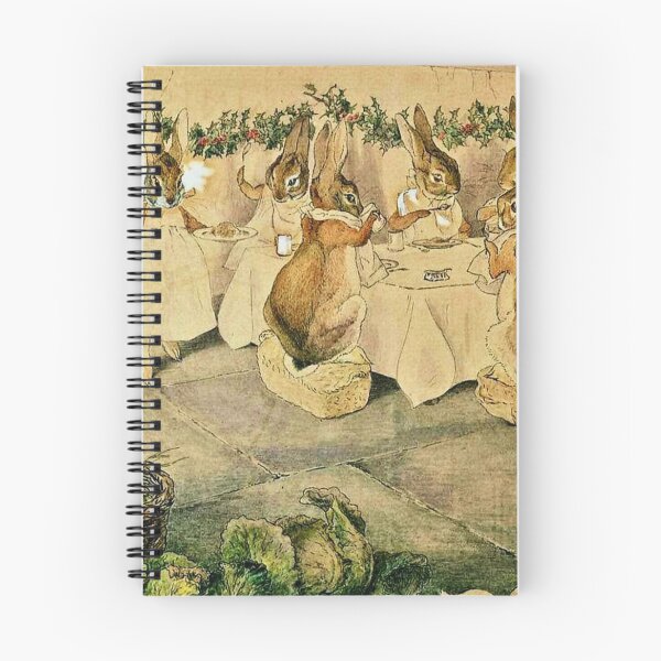 Item preview, The Rabbits' Christmas Party: Christmas Dinner by Beatrix Potter - Rabbit Feast Art Nouveau Illustration for Storybook Lovers designed and sold by RickE.