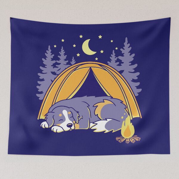 Item preview, Bernese Mountain Dog Camping designed and sold by Wlaurence.