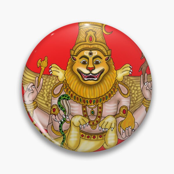 Item preview, Sharabha Artwork | Powerful Hindu Mythological Creature Digital Illustration designed and sold by Harshit_Digital_Arts.