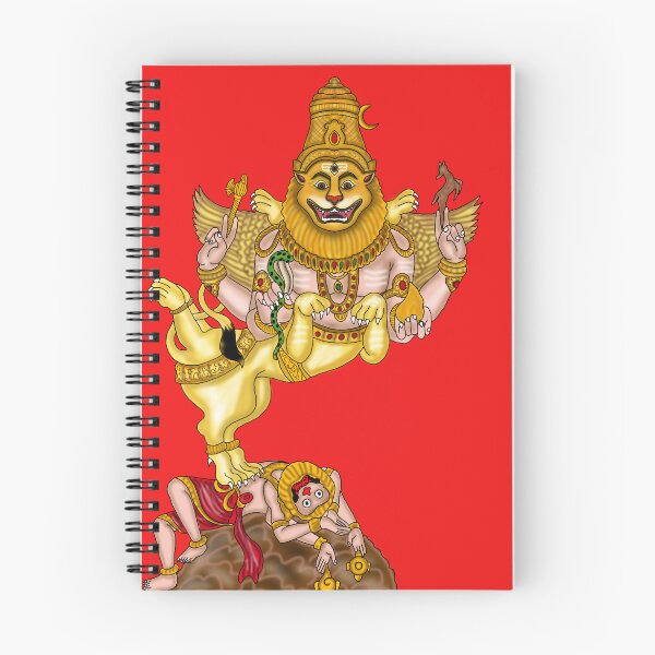 Item preview, Sharabha Artwork | Powerful Hindu Mythological Creature Digital Illustration designed and sold by Harshit_Digital_Arts.