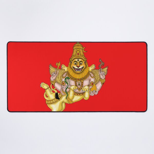 Item preview, Sharabha Artwork | Powerful Hindu Mythological Creature Digital Illustration designed and sold by Harshit_Digital_Arts.