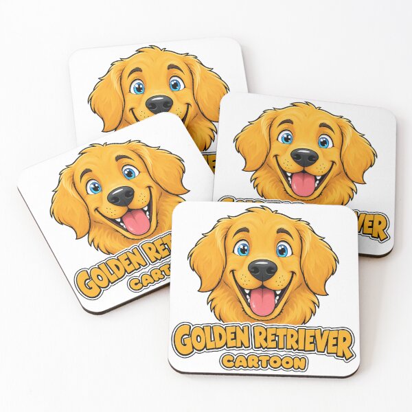 Item preview, Golden Retriever Cartoon Portrait designed and sold by zoughlal.