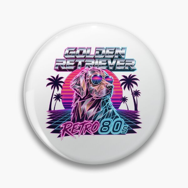 Item preview, Golden Retriever Retro 80s designed and sold by zoughlal.