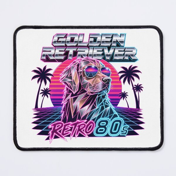 Item preview, Golden Retriever Retro 80s designed and sold by zoughlal.