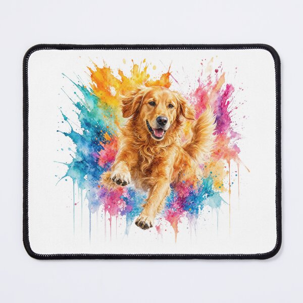 Item preview, Golden Retriever Watercolor Splash designed and sold by zoughlal.