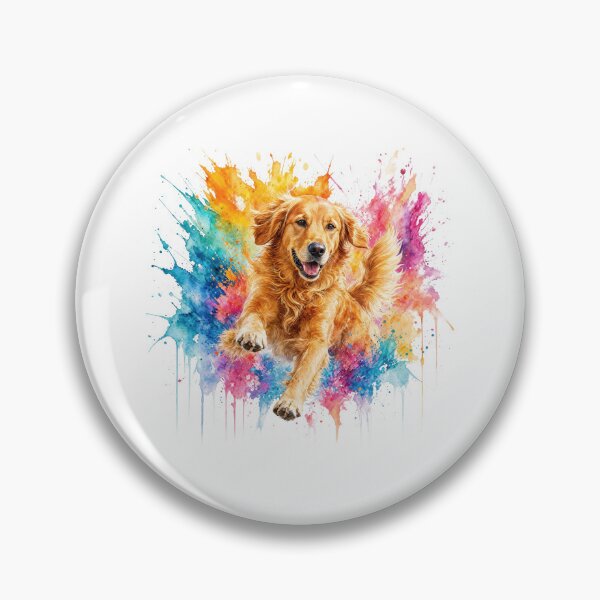 Item preview, Golden Retriever Watercolor Splash designed and sold by zoughlal.