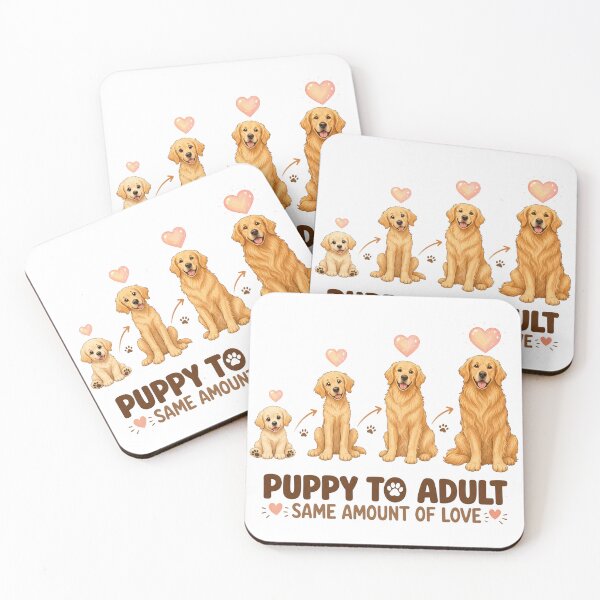 Item preview, Golden Puppy To Adult Journey designed and sold by zoughlal.