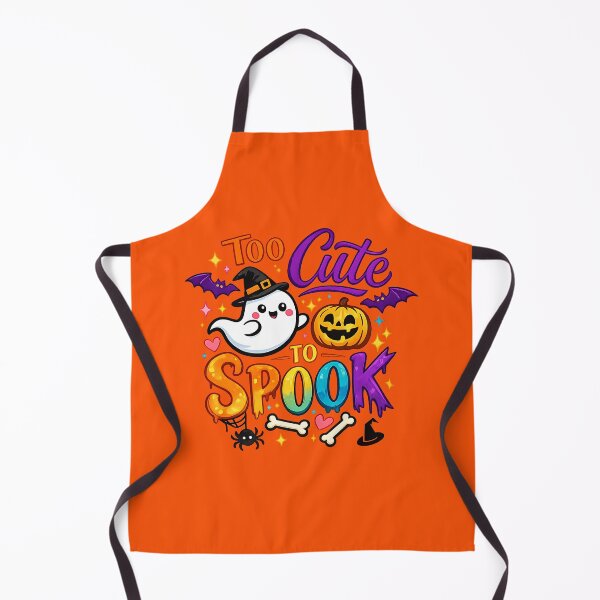 Item preview, Too Cute To Spook – Kawaii Halloween Ghost & Pumpkin designed and sold by DesignHouse07.