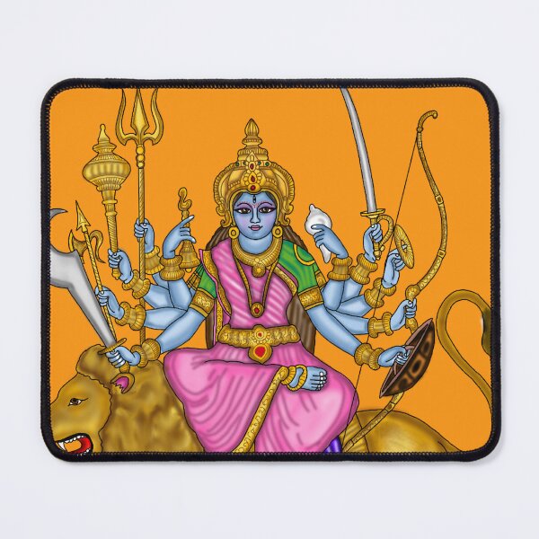Item preview, Goddess Durga Artwork | Divine Hindu Goddess Digital Painting Illustration designed and sold by Harshit_Digital_Arts.