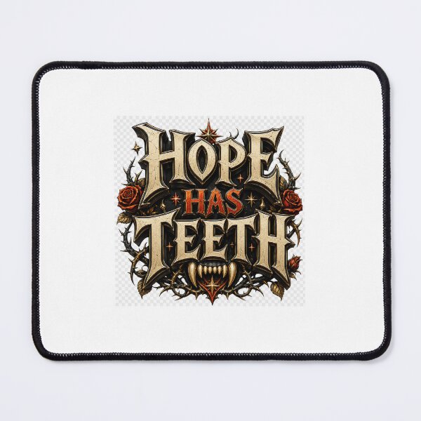 Item preview, Hope Has Teeth – Fierce Gothic Motivational Typography designed and sold by TaiwoDesigns.