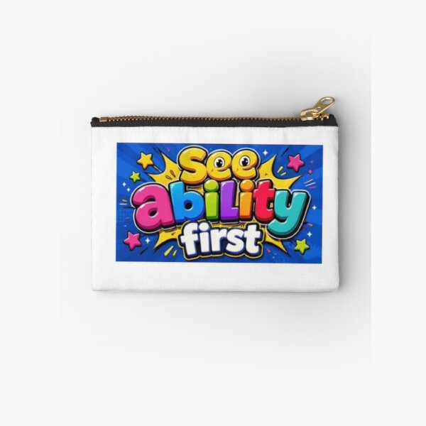 Item preview, See Ability First - Inspirational Inclusion Quote designed and sold by Shadrach Roo.