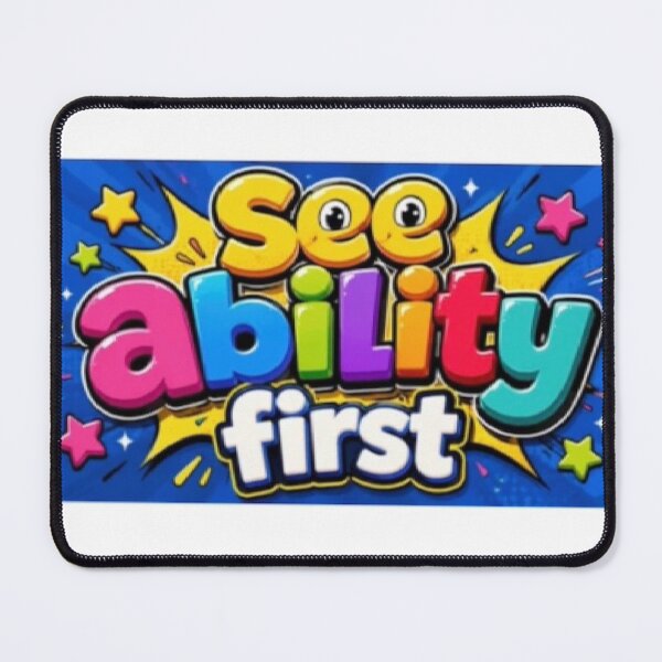 Item preview, See Ability First - Inspirational Inclusion Quote designed and sold by Shadrach Roo.