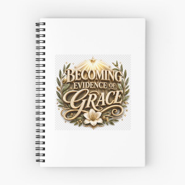 Item preview, Becoming Evidence of Grace – Elegant Faith-Inspired Typography designed and sold by TaiwoDesigns.