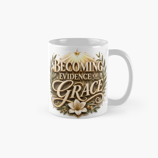 Item preview, Becoming Evidence of Grace – Elegant Faith-Inspired Typography designed and sold by TaiwoDesigns.